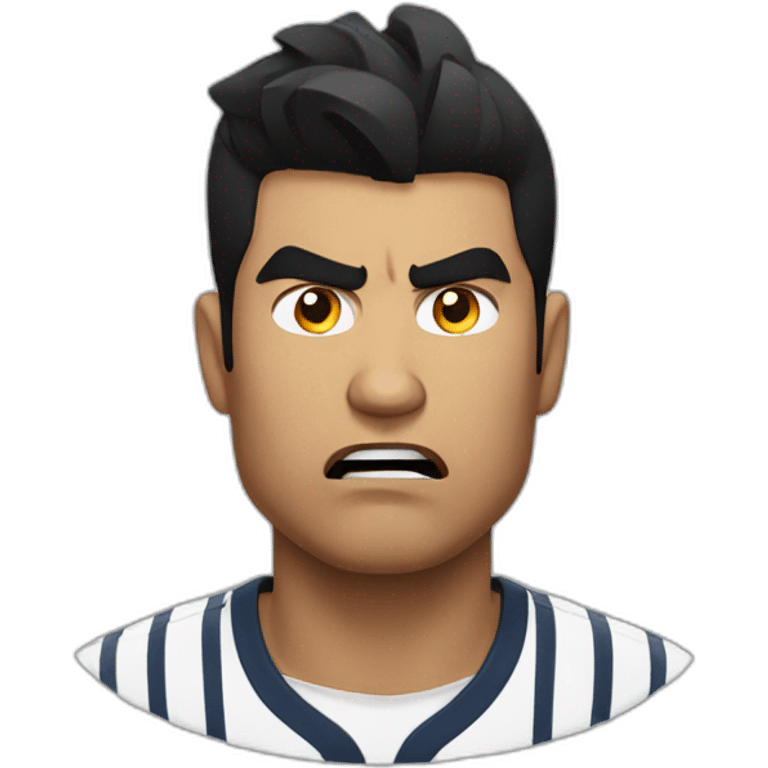 Cristian Romero angry emoji