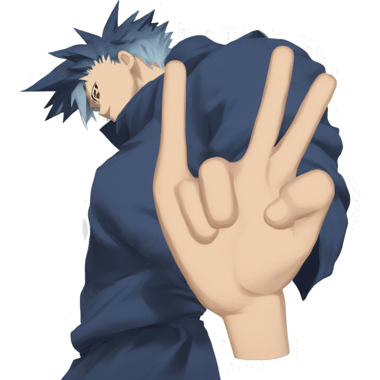 Jujutsu kaisen gojo hand sign emoji