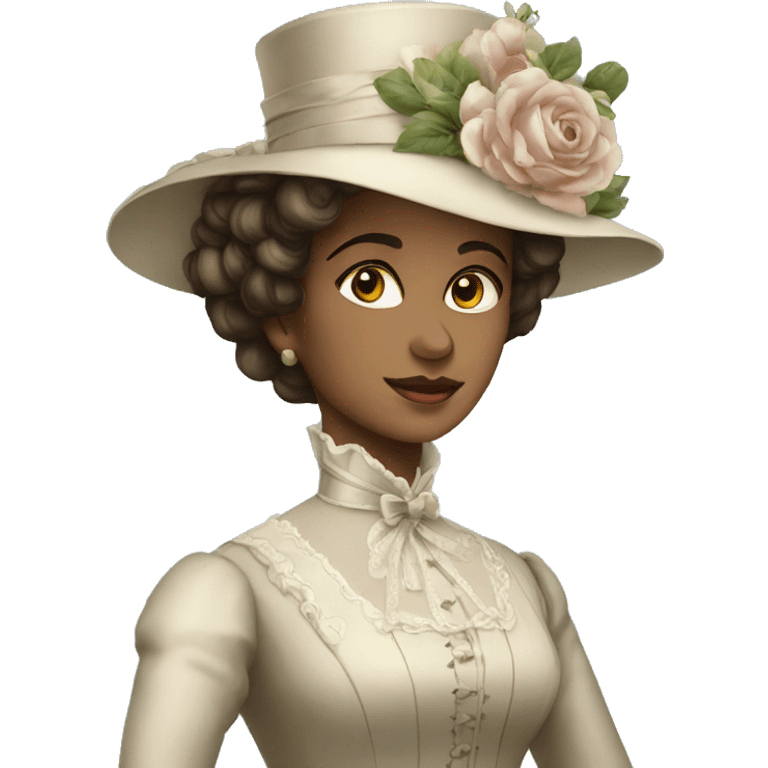 elegant victorian woman emoji