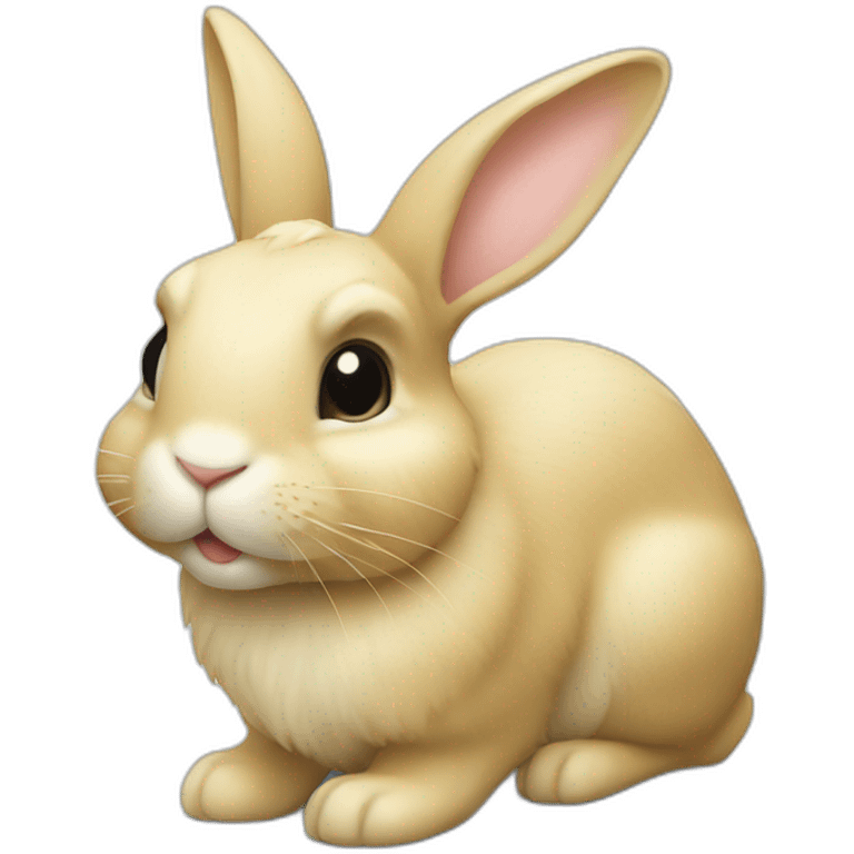 Blond Holland rabbit emoji