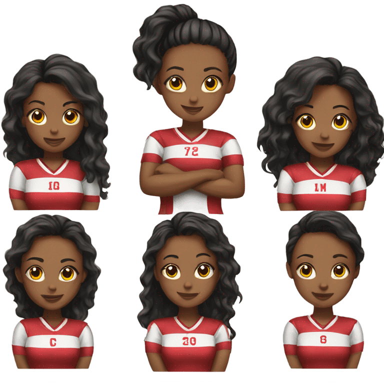 football team girls emoji