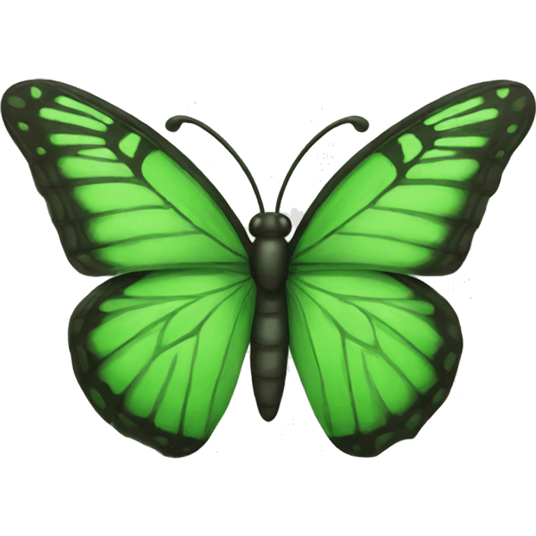 Green butterfly emoji