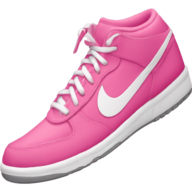 Pink Nike shoe emoji