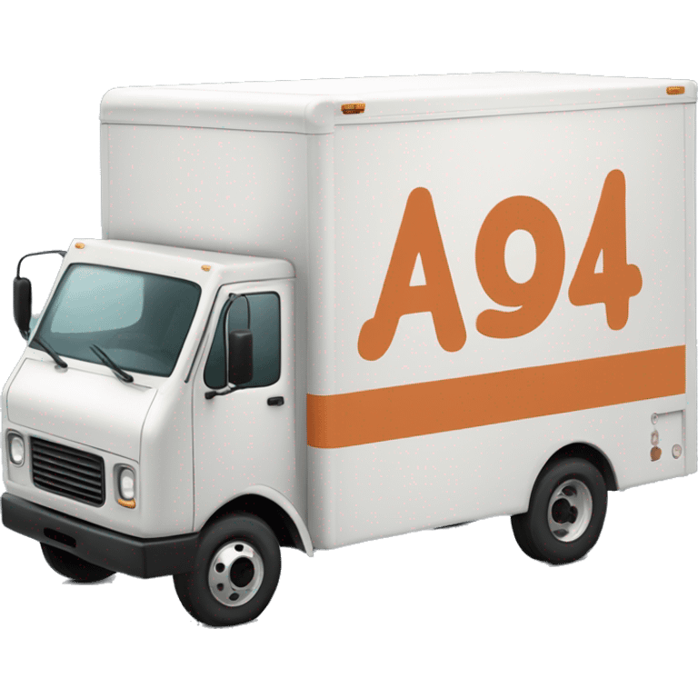 Boxtruck with letters "PGS” on the side emoji