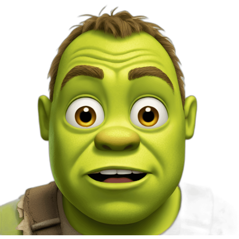 Shrek shocked emoji