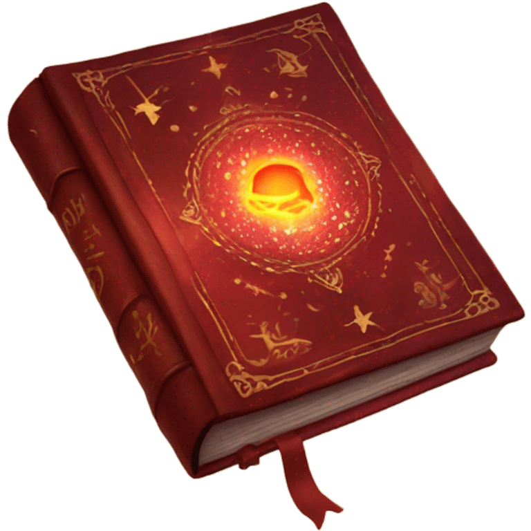 red magical book emoji