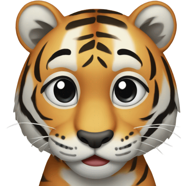 Crying tiger emoji