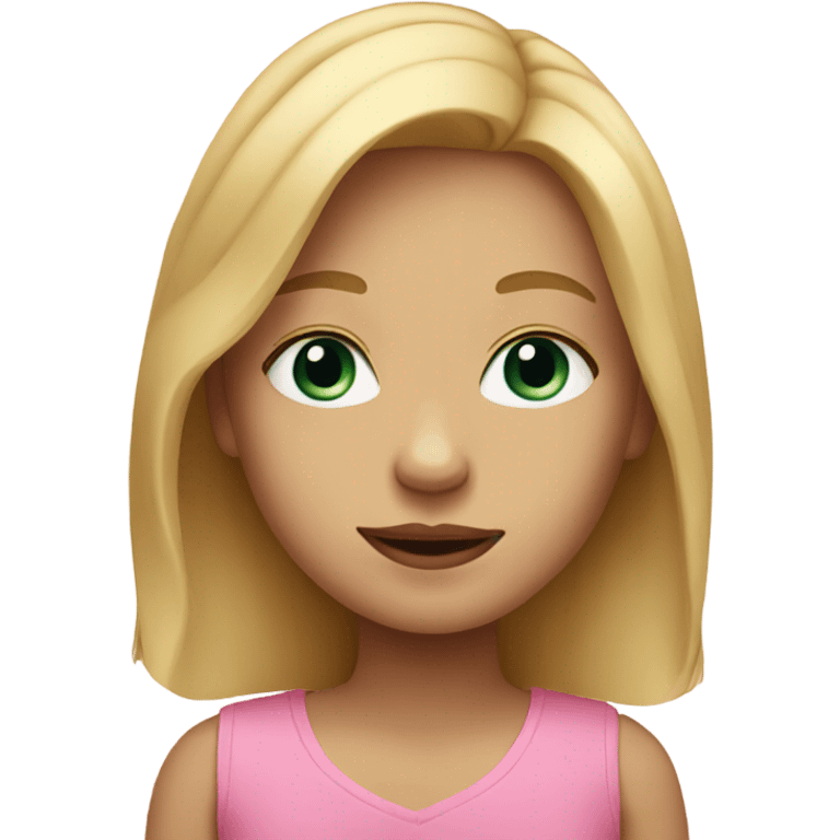 girl with blonde hair portrait emoji