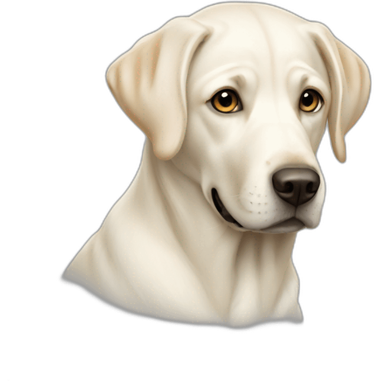 White Labrador  emoji