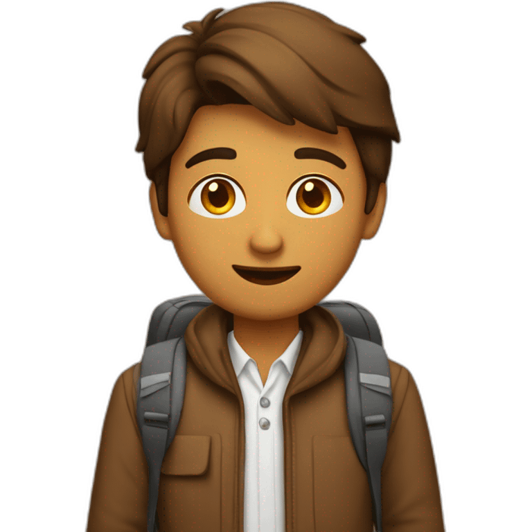 Thin tall brown indian student studying in munich germany emoji