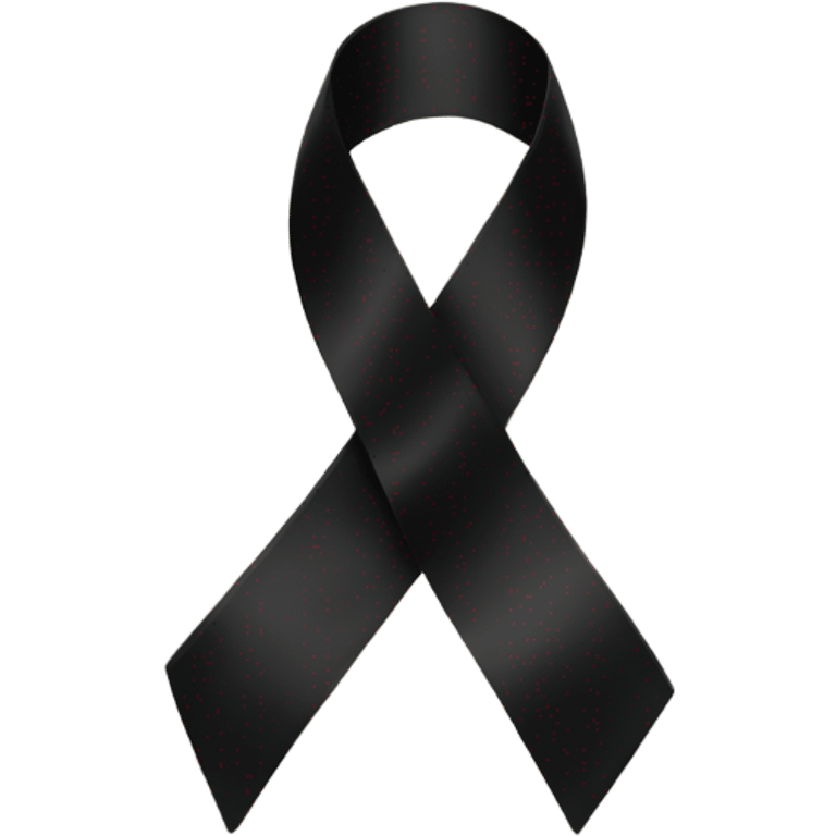 Black ribbon emoji