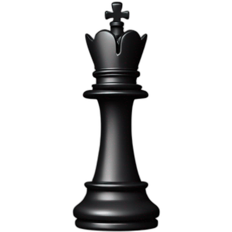 chess piece bishop black with battle wounds emoji