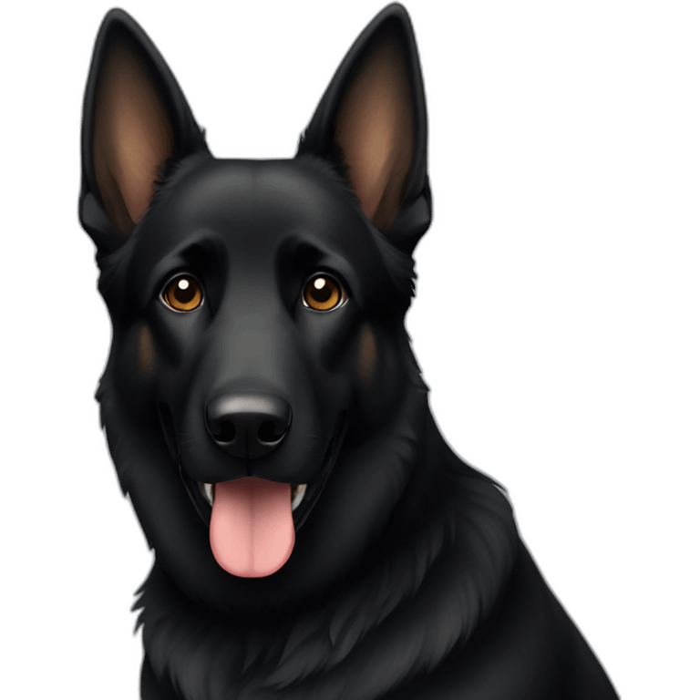 black german shepard emoji