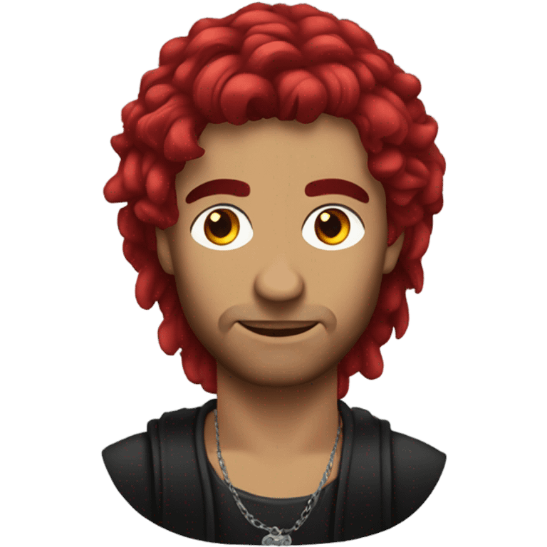 Gypsy men with red emo hair  emoji