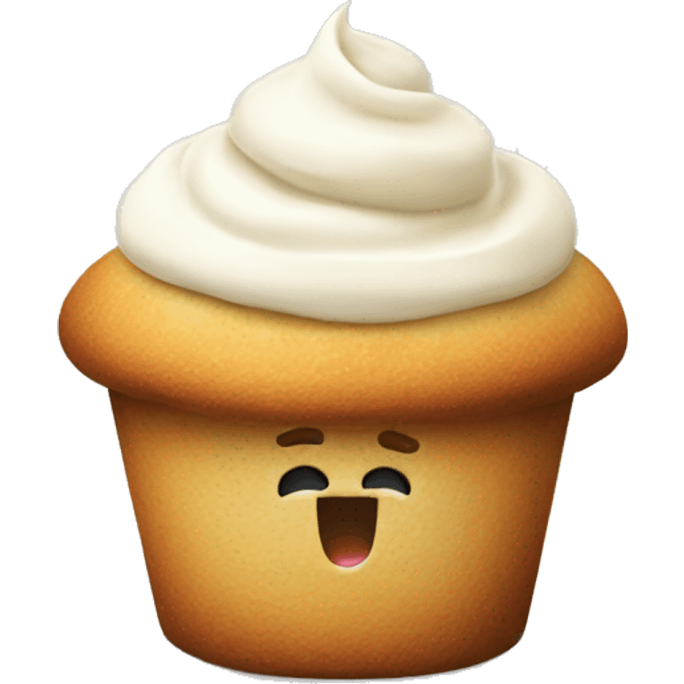 vanilla muffin with yogurt  emoji