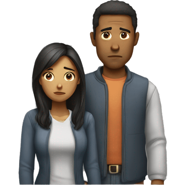 Disappointed couple emoji