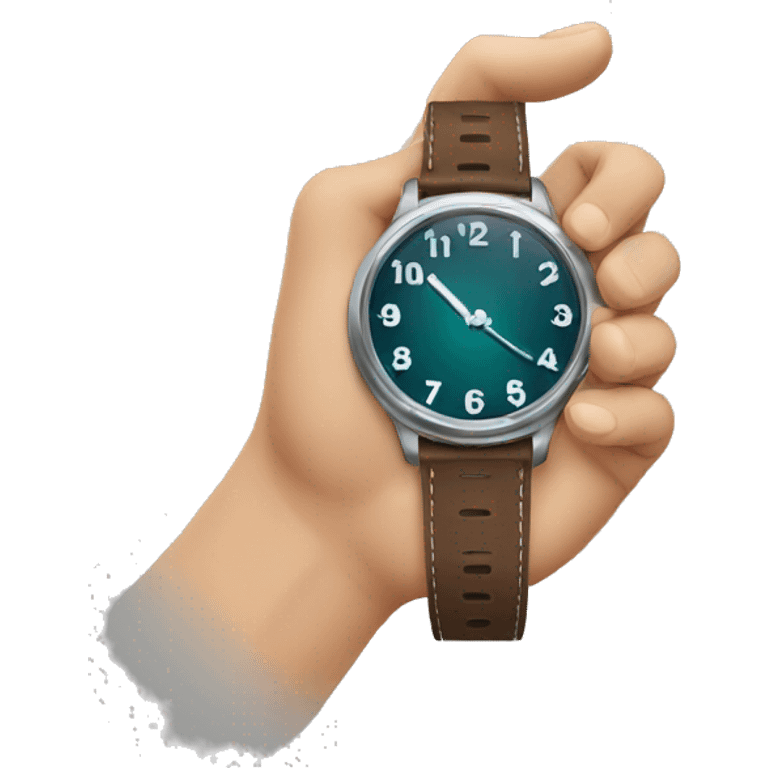 hand with watch emoji