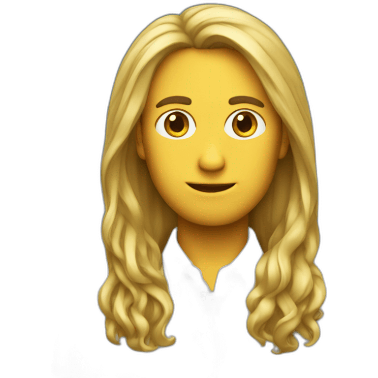 long hair executive emoji