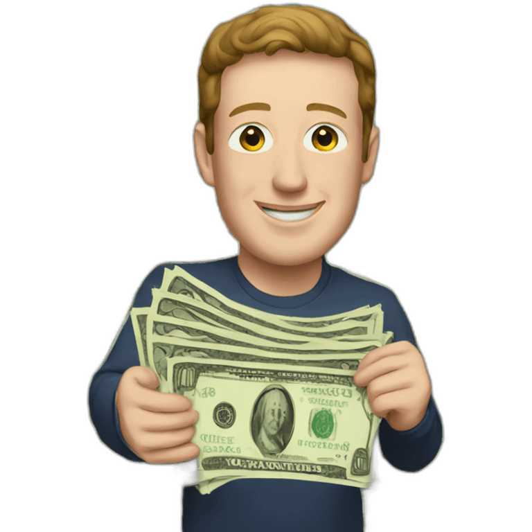 zuckerberg love money emoji