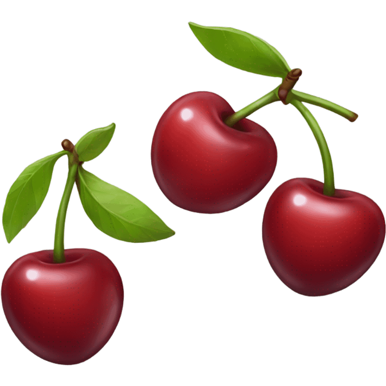 cherry with angle emoji