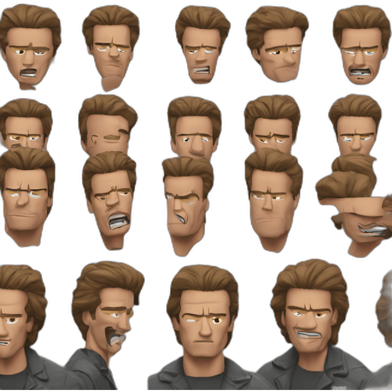 arnold schwarzenegger replicating shia labeouf meme emoji