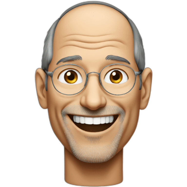 Steve Jobs laugh emoji