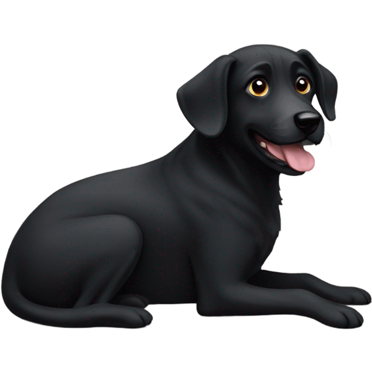 black dog emoji