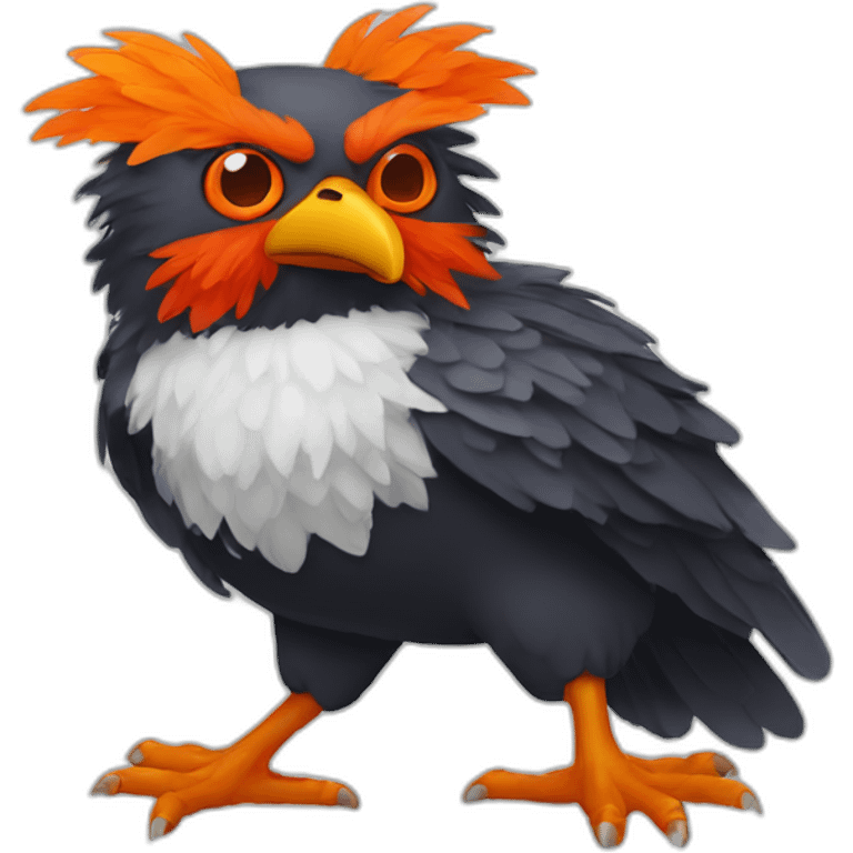 tengu with a orange afro emoji