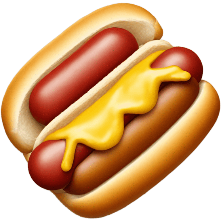 Mini hot dog emoji