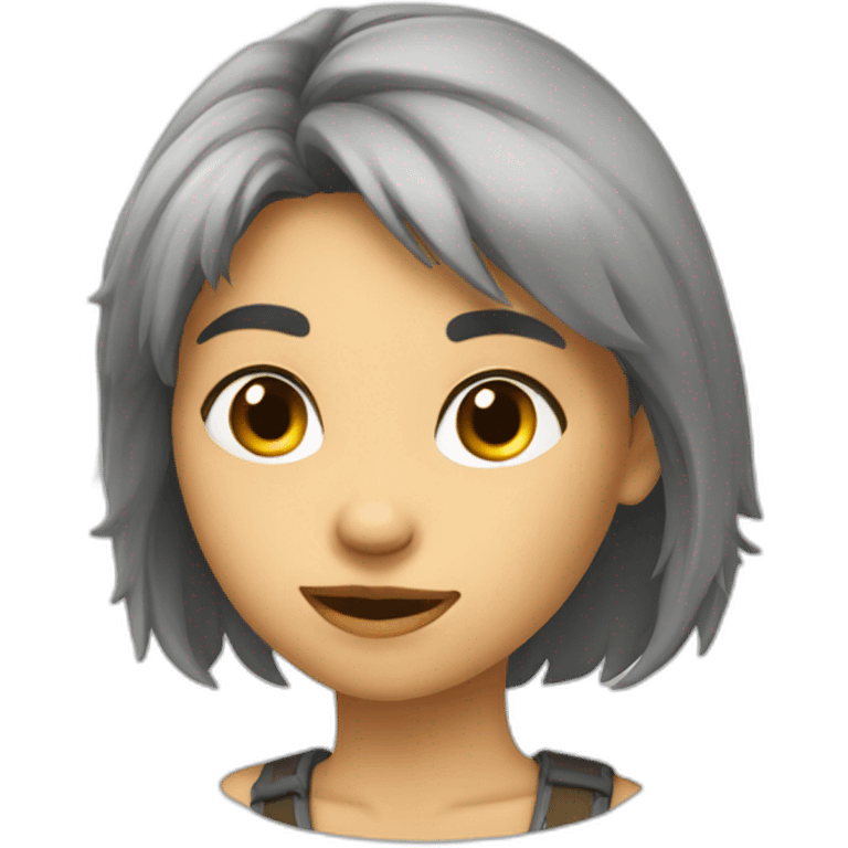 Fille Loup emoji