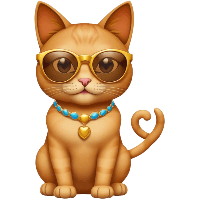 cat genie with sunglasses emoji