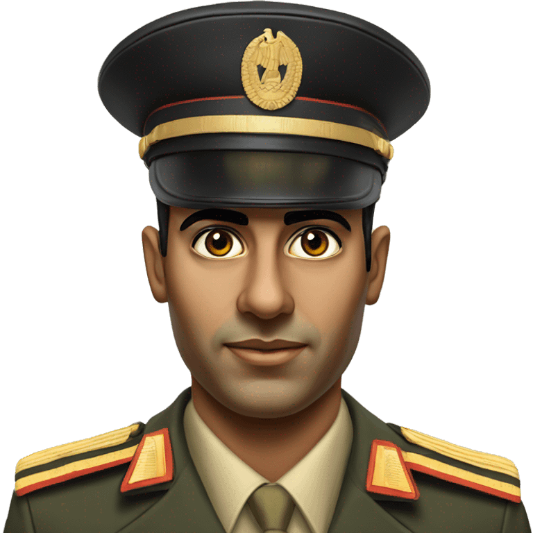 egyptian officer millitary 1970 photorealistic emoji