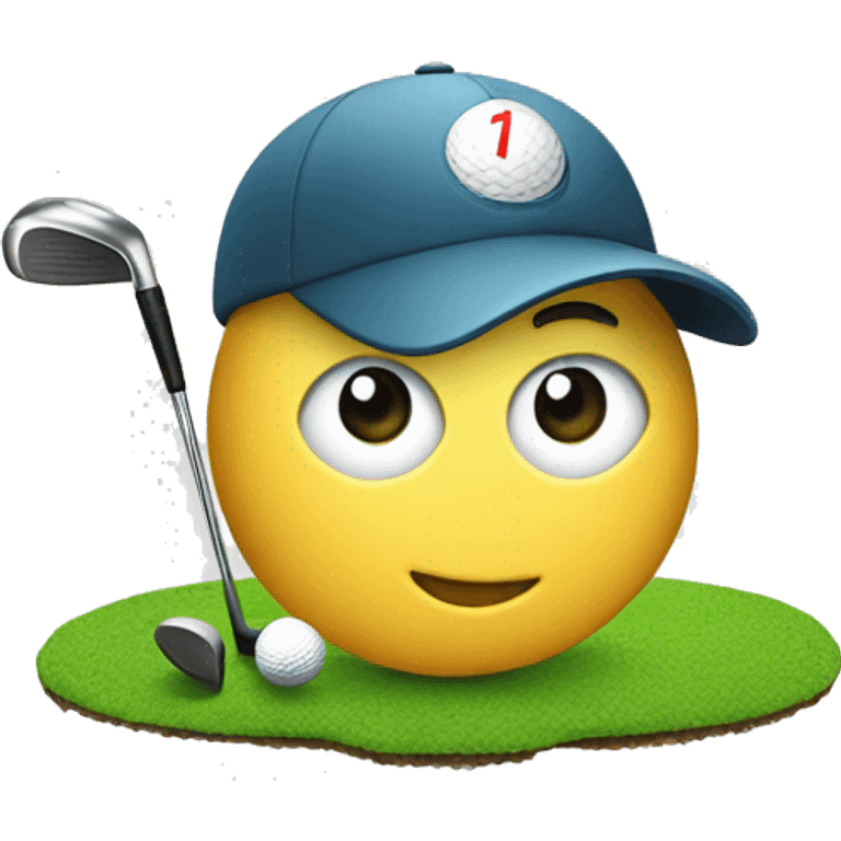 Golf player hole in one  emoji