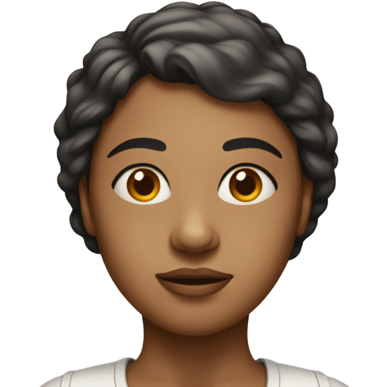 woman with a massive head  emoji