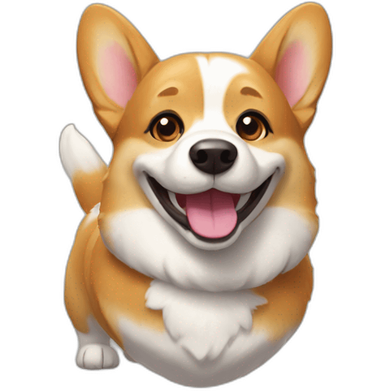 Smilling Corgi emoji