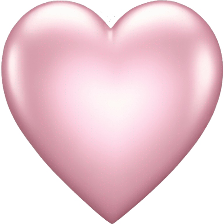 Light pink metallic heart emoji