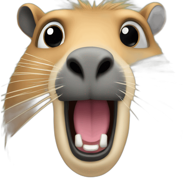 Capybara shocked  emoji