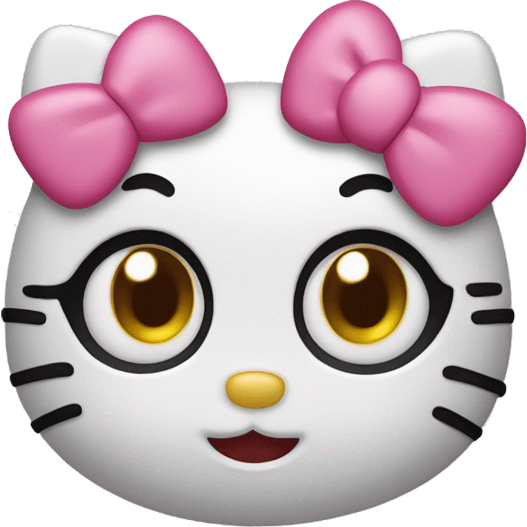 hello kitty with heart eyes  emoji