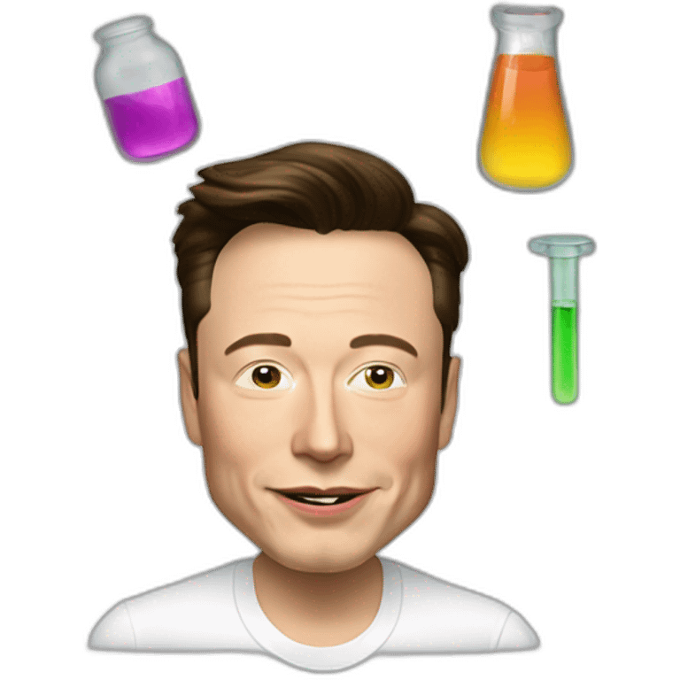 elon musk doing drugs, for educational purposes only, inclusiveness and positive, LGTBQ+ emoji