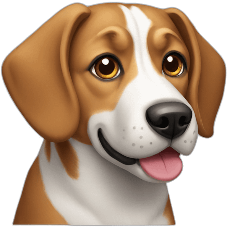 Beagle shepherd mix dog emoji