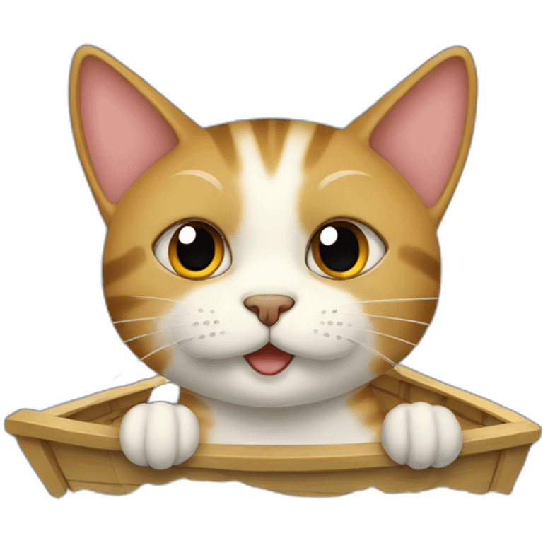 Gato en yate emoji