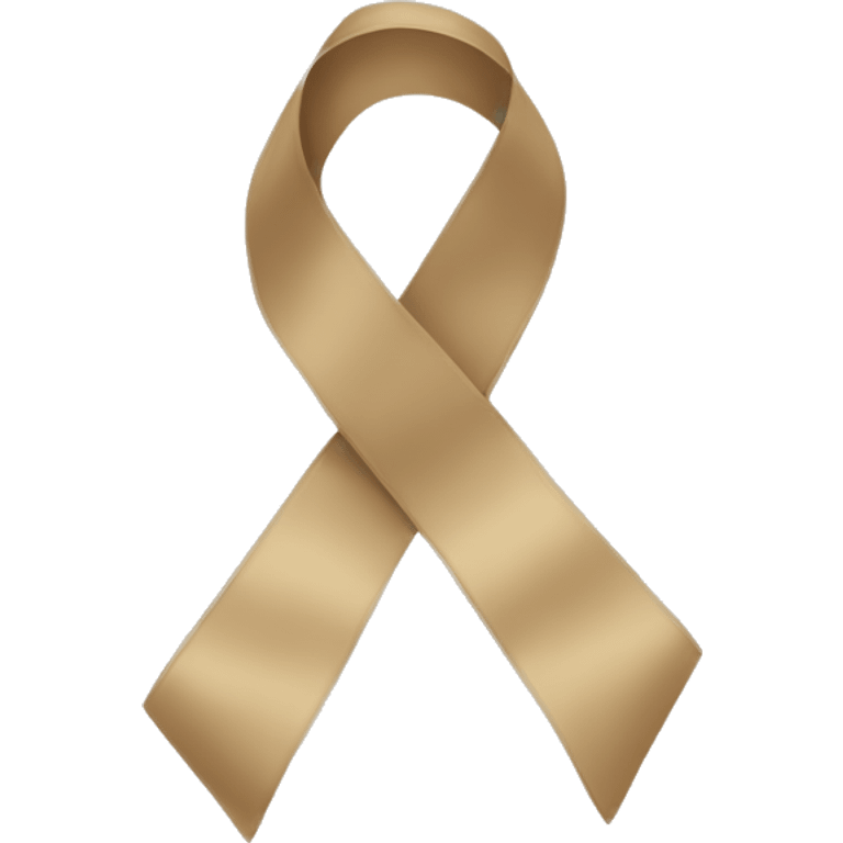 Beige ribbon  emoji