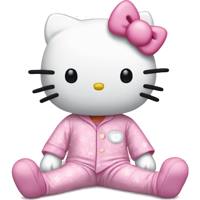 Hello Kitty en pyjama hello kitty  emoji