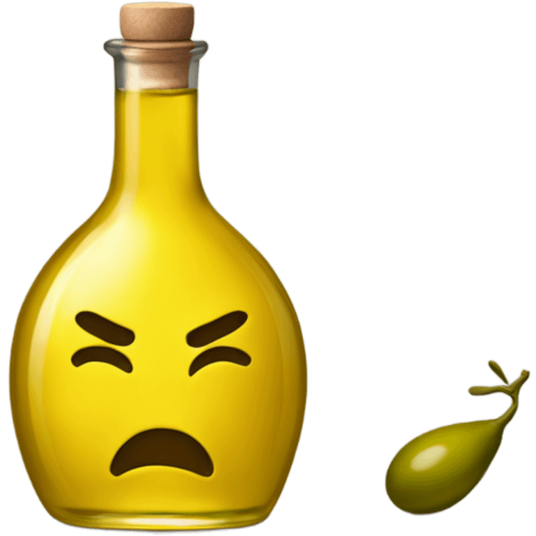 Vile of yellow olive oil emoji