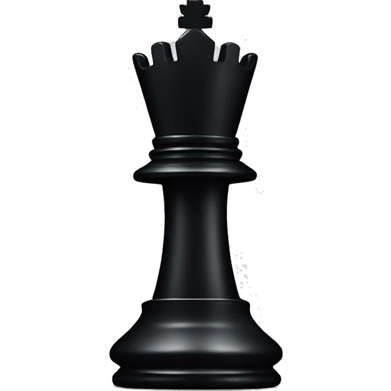 chess piece King black with ninja emoji