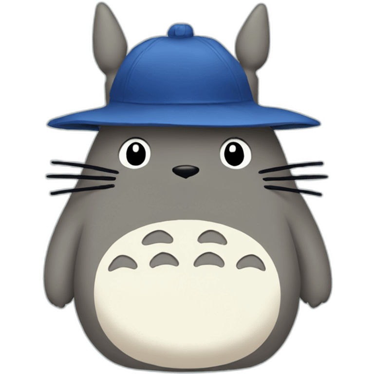 totoro wearing a cap emoji