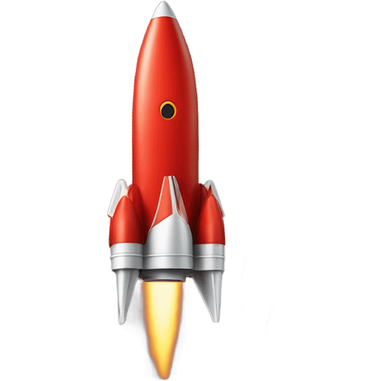 red rocket ship emoji