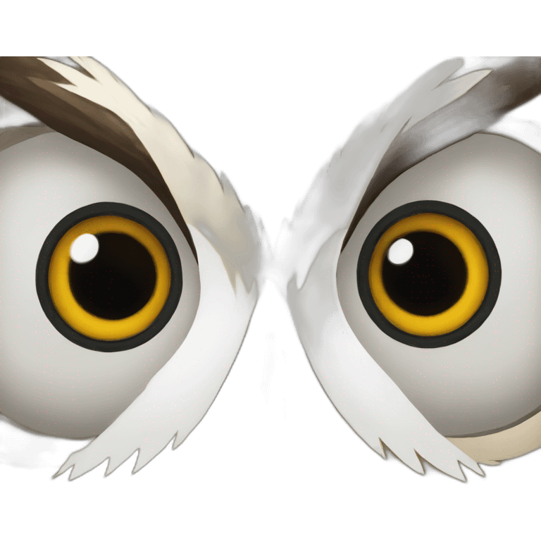 owl eyes upside down emoji