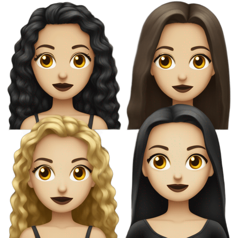 menina branca vampira cabelo dourado olhos castanhos  emoji