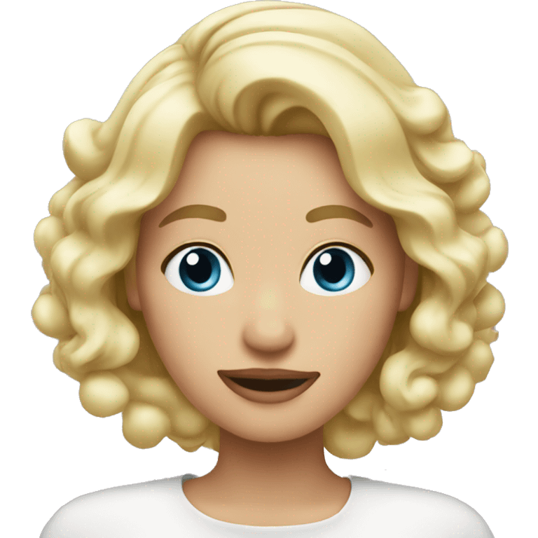 Christmas blonde  emoji